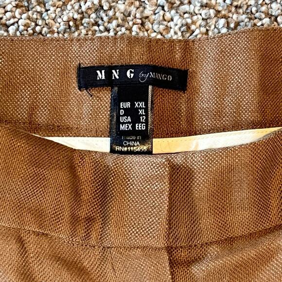 MNG Mango Women's Linen/Viscose Shorts.  Copper.  Size XXL - Picture 7 of 7